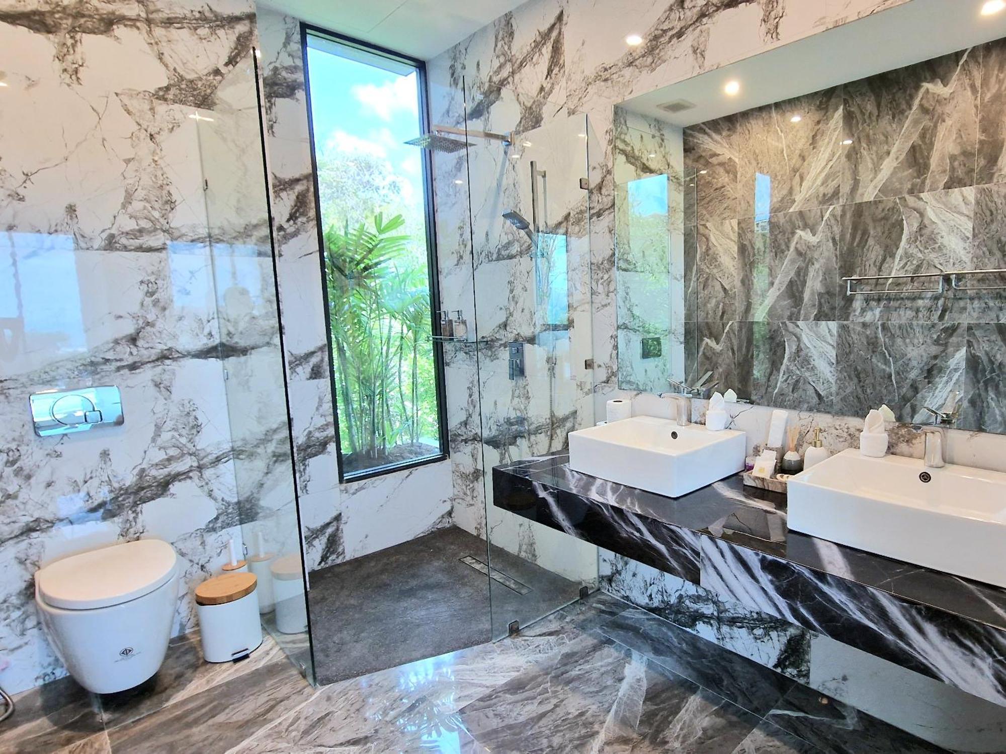 Villa Obsidian, With Staff, Sea View And Walk To Choeng Mon Beach Ngoại thất bức ảnh