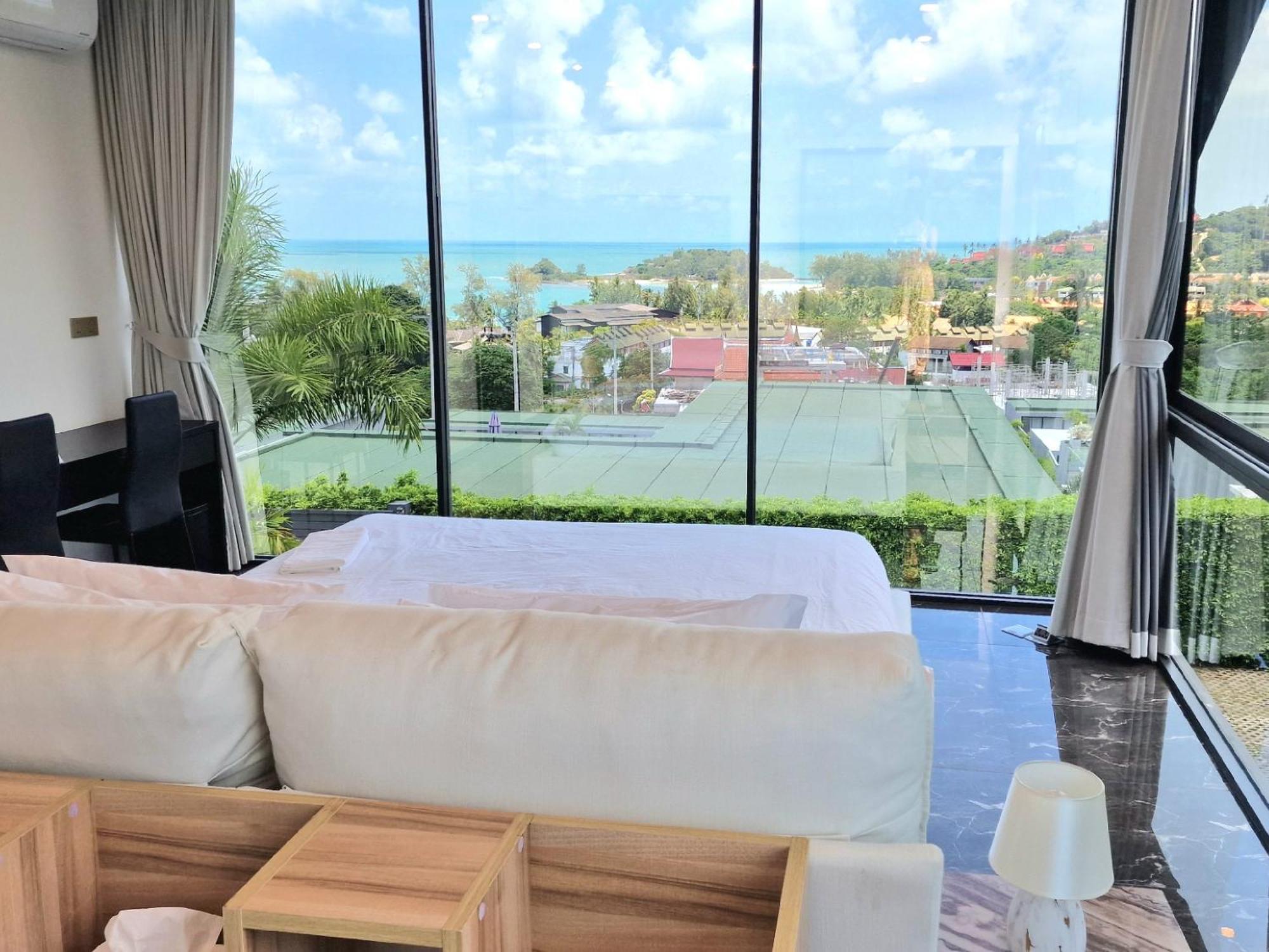 Villa Obsidian, With Staff, Sea View And Walk To Choeng Mon Beach Ngoại thất bức ảnh
