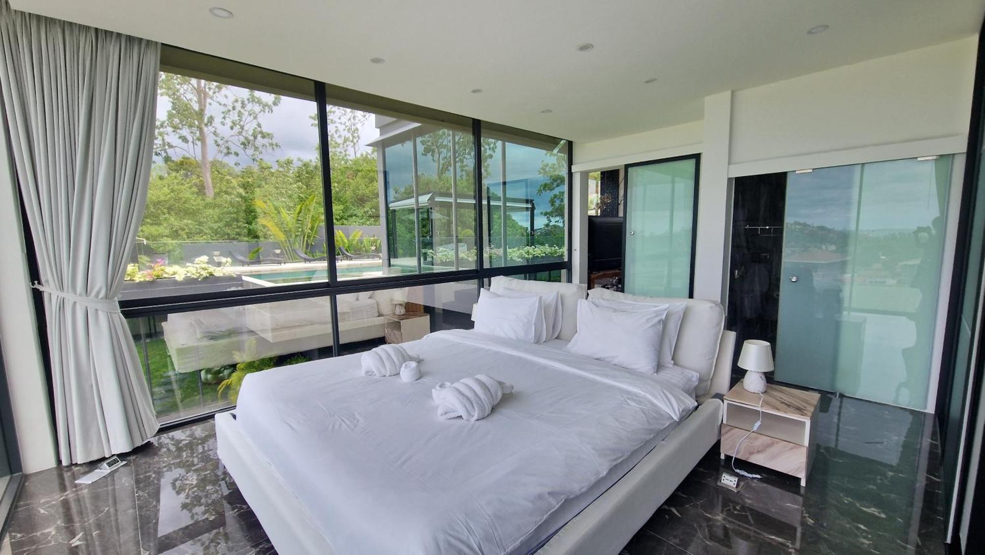 Villa Obsidian, With Staff, Sea View And Walk To Choeng Mon Beach Ngoại thất bức ảnh