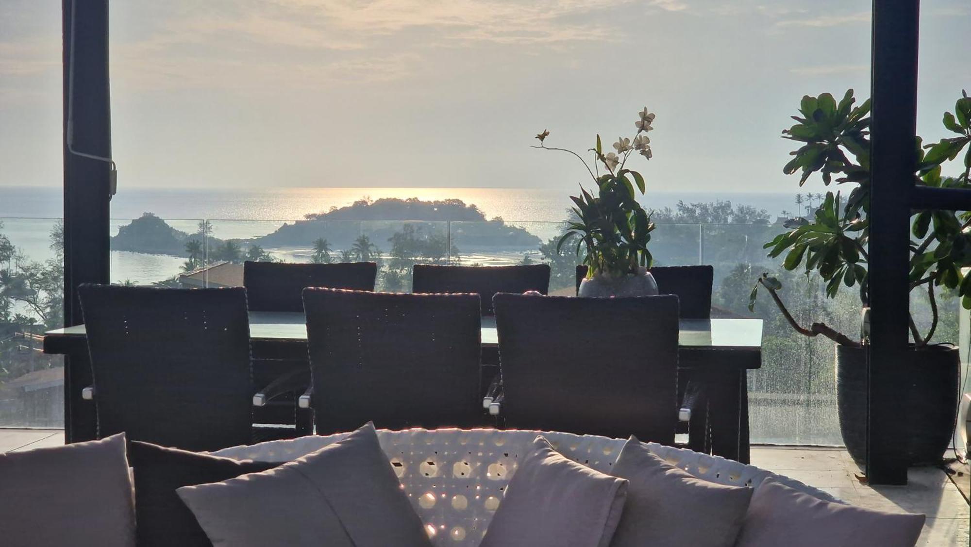 Villa Obsidian, With Staff, Sea View And Walk To Choeng Mon Beach Ngoại thất bức ảnh